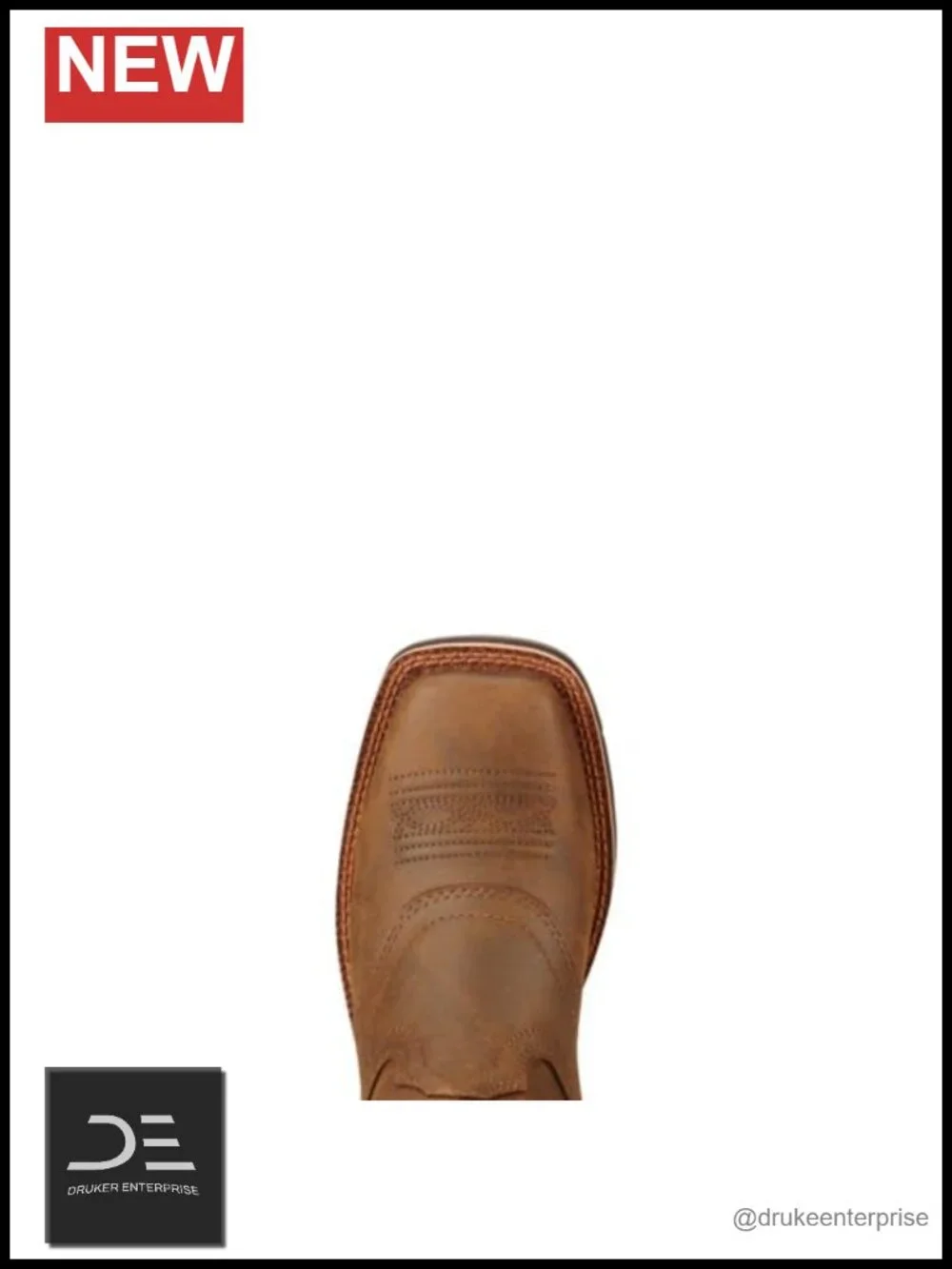Western Style Pull-On Leather Boots for Women with Embroidery Calf High Block